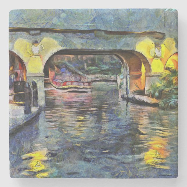 San Antonio Riverpromenstone underläggs Underlägg Sten (Framsidan)