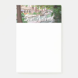 San Antonio Riverwalefoto med namn Post-it Block