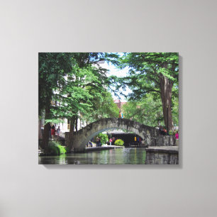 San Antonio Riverwalk Canvastryck