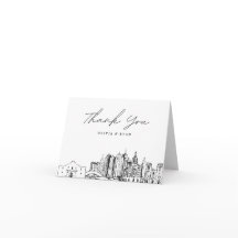 San Antonio Skyline Skiss Blank Tackkort