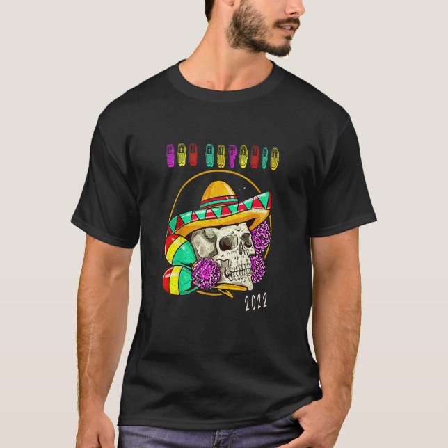 San Antonio Texas 2022 Souvenir Fiesta Mexican Ar T Shirt (Framsida)