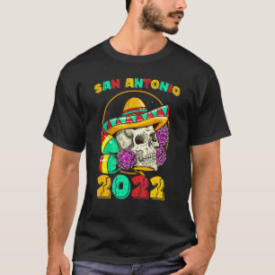 San Antonio Texas 2022 Souvenir Fiesta Mexikansk k T Shirt