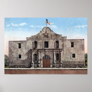 San Antonio Texas Alamo Poster