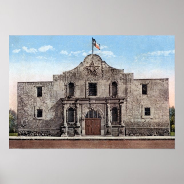 San Antonio Texas Alamo Poster (Framsidan)