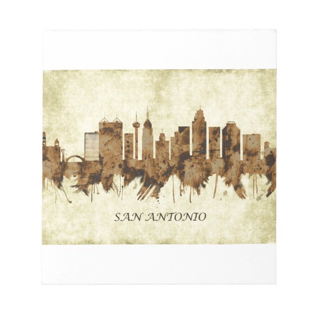 San Antonio Texas Cityscape Anteckningsblock (Framsida)