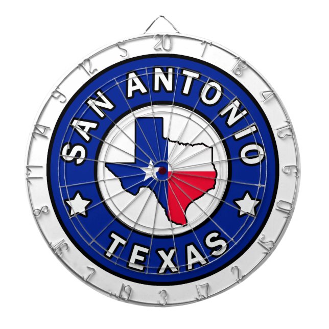 San Antonio Texas Darttavla (Framsidan)