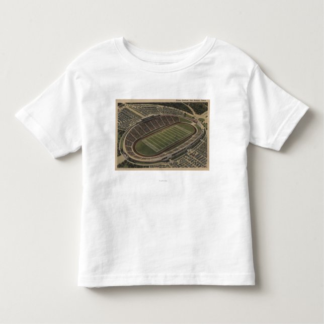 San Antonio Texas - den Alamo stadionen beskådar Tee Shirt (Framsida)