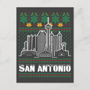 San Antonio Texas God jul Vykort