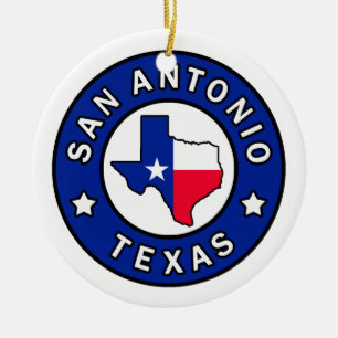 San Antonio Texas Julgransprydnad Keramik