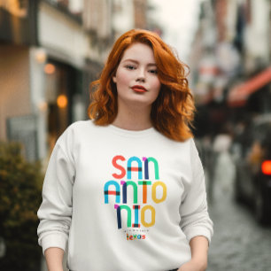 San Antonio Texas Mid Century, Pop Art. T Shirt