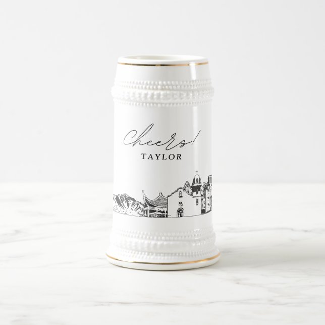 San Antonio Texas Personlig Skyline Sejdel (Center)