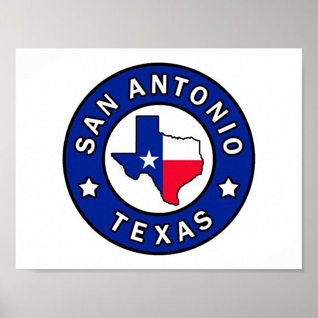 San Antonio Texas Poster (Framsidan)