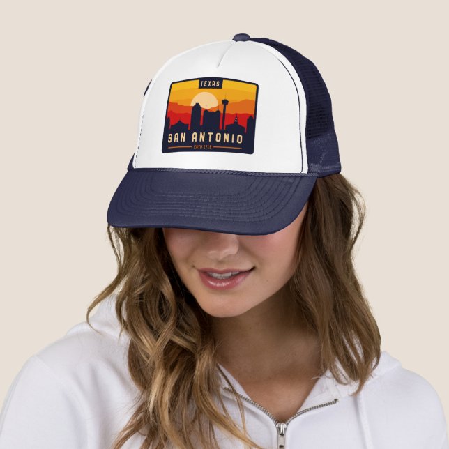 San Antonio Texas Skyline Cityscape Souvenir Keps (In Situ)