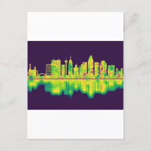 San Antonio Texas skyline Inbjudan Vykort