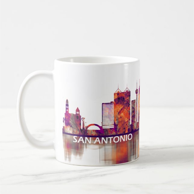 San Antonio Texas skyline Kaffemugg (Vänster)
