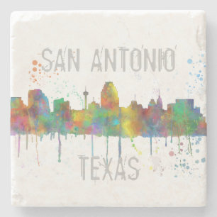 SAN ANTONIO TEXAS SKYLINE STENUNDERLÄGG
