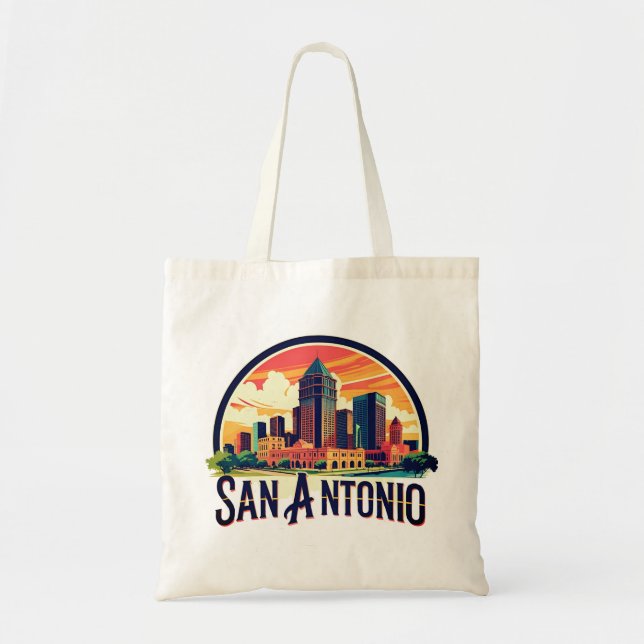 San Antonio Texas skyline Tygkasse (Framsidan)