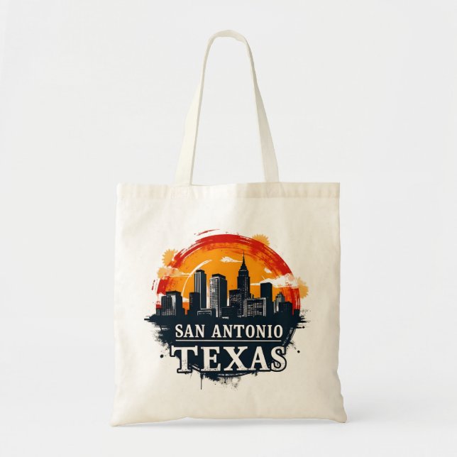 San Antonio Texas skyline Tygkasse (Framsidan)