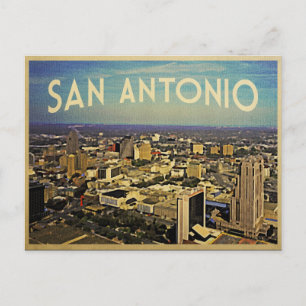San Antonio Texas Skyline Vykort