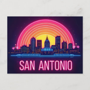 San Antonio Texas stadsbild Vykort