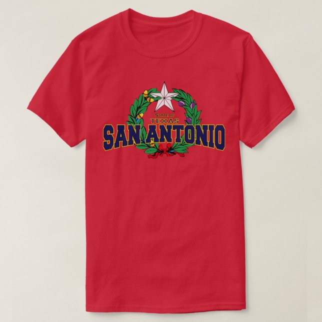 San Antonio Texas StateUSA T Shirt (Design framsida)