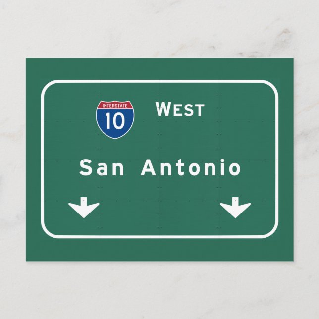 San Antonio Texas tx Interstate Highway Freeway : Vykort (Framsida)