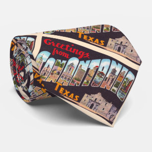 San Antonio Texas TX-Vintage Stort vykort för Bre Slips