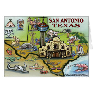 San Antonio TX Hälsningskort