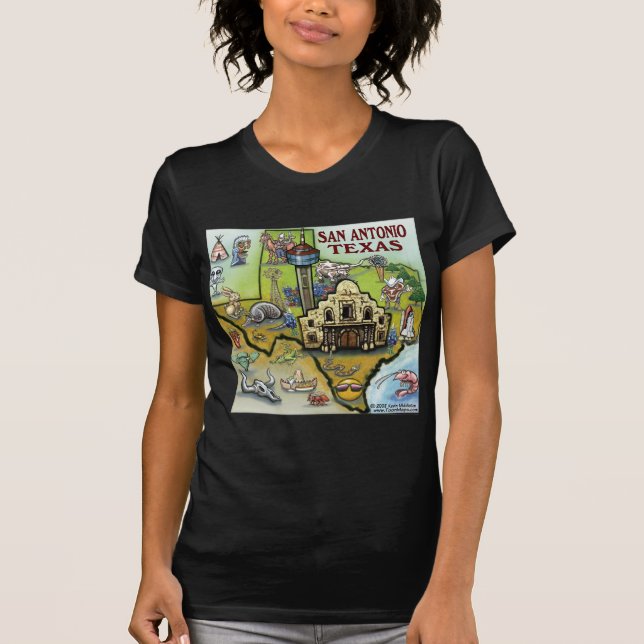 San Antonio TX T-shirt (Framsida)