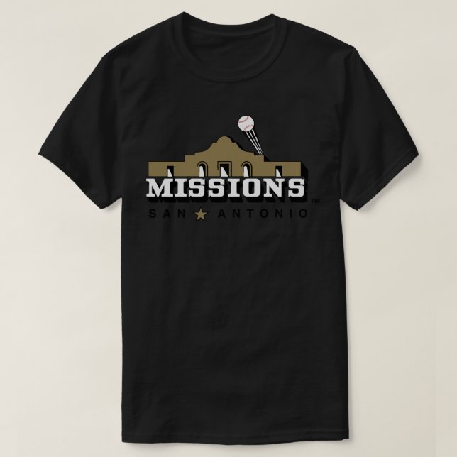 San Antonio Uppdrag Sticker T Shirt (Design framsida)
