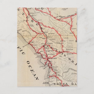 San Benito, Fresno, Monterey, San Luis Obispo Vykort