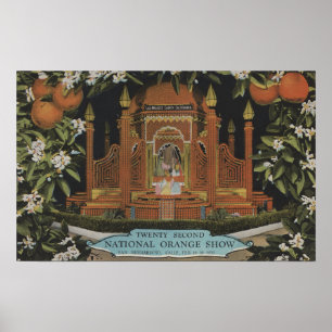 San Bernardino CA - orange Show för 22nd Poster