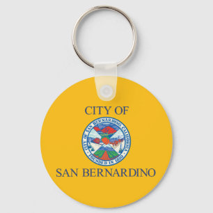 San Bernardino (california) City flagga Keychain Nyckelring