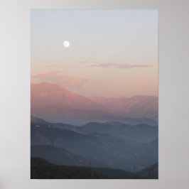 San Bernardino Mountain Moonrise Poster