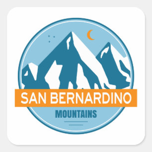 San Bernardino Mountains California Fyrkantigt Klistermärke