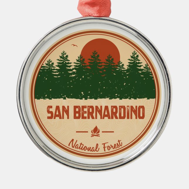 San Bernardino National Forest Julgransprydnad Metall (Framsidan)