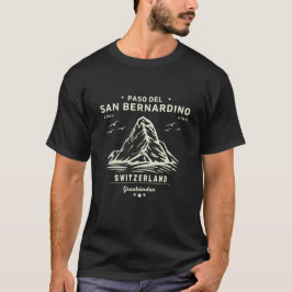 San Bernardino Pass in moto swiss apls T Shirt