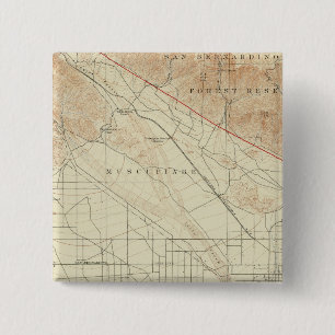 San Bernardino quadrangle som visar San Andreas Ri Knapp