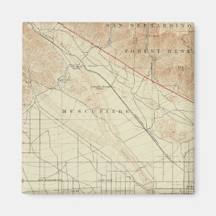 San Bernardino quadrangle som visar San Andreas Ri Magnet