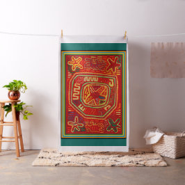 San Blas-indian Färgrik Designerduk Tyg