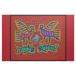 San Blas Island Kuna Mola Designer Tyg