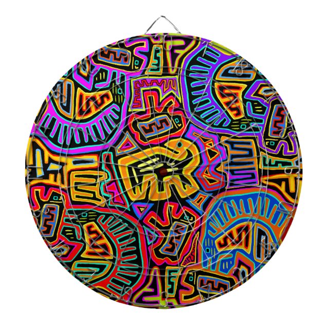 San Blas Island Mola Collage Darttavla (Framsidan)