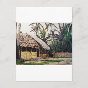 San Blas öar, Panama vattenfärg Vykort