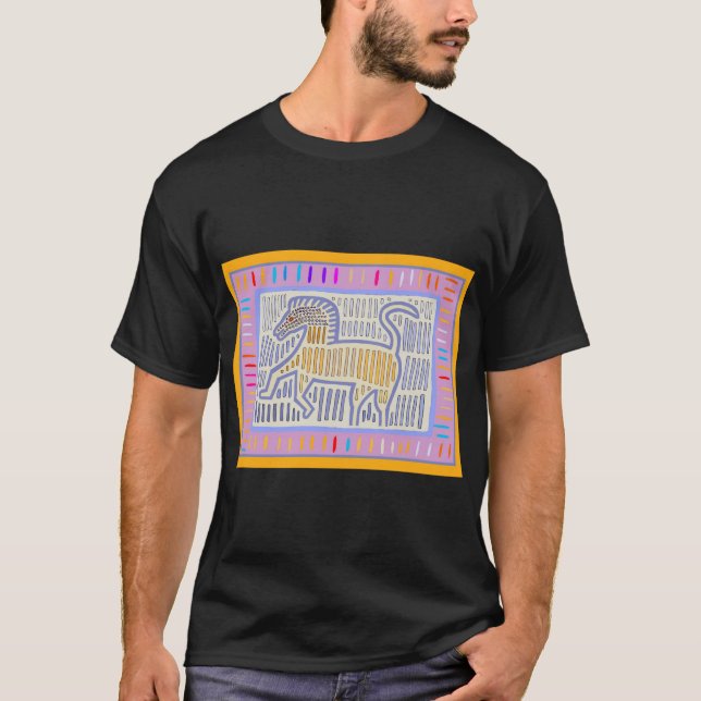 San Blas-öarna Mola-häst T Shirt (Framsida)