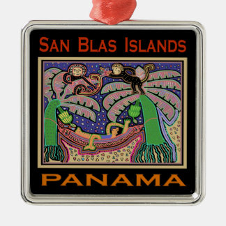 San Blas-öarna Panama Mola Julgransprydnad Metall