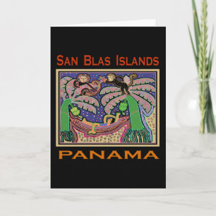 San Blas-öarna Panama Mola Kort