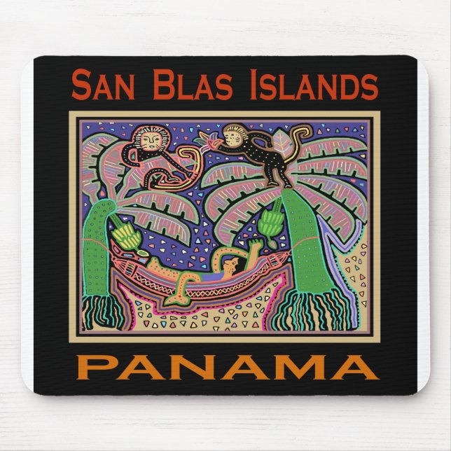 San Blas-öarna Panama Mola Musmatta (Framsidan)