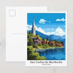 San Carlos de Bariloche Argentina Art Travel Vykort