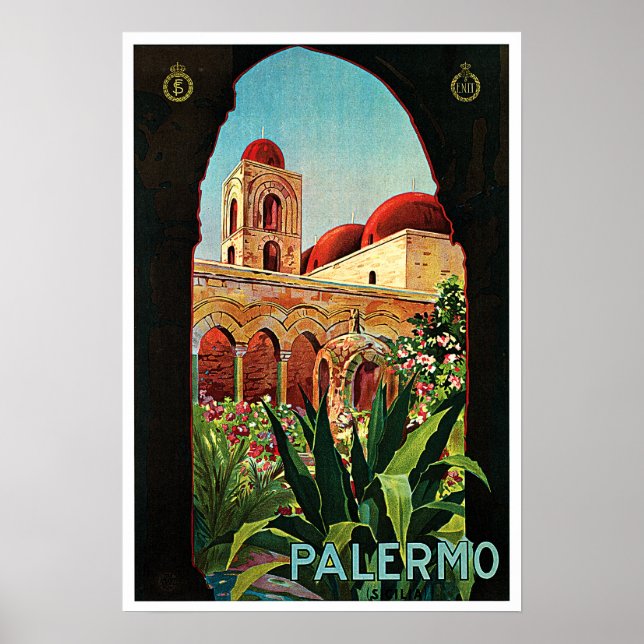 San Cataldo PALERMO SICILY Italienska ENIT Poster (Framsidan)