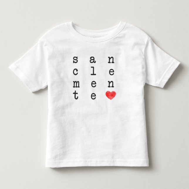 San Clemente <3 småbarnskjorta T Shirt (Framsida)